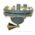 Wafer type V-cone shape flow sensor